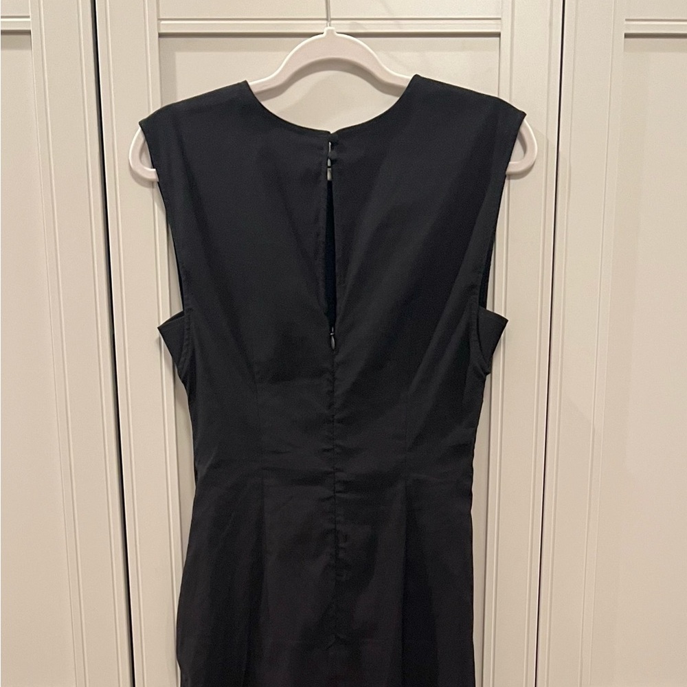 NEW Maeve Anthropologie Gathered Waist Sleeveless Midi Dress Black Women’s Small - Picture 11 of 13